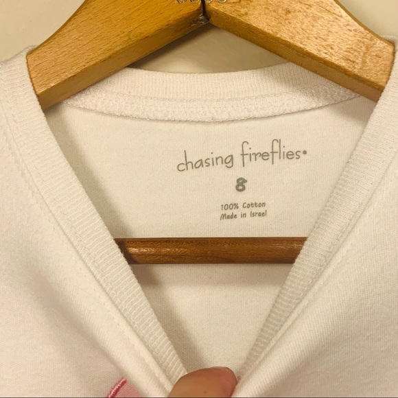 Chasing Fireflies Size 8 Short sleeve Bunny Shirt - Picture 4 of 10